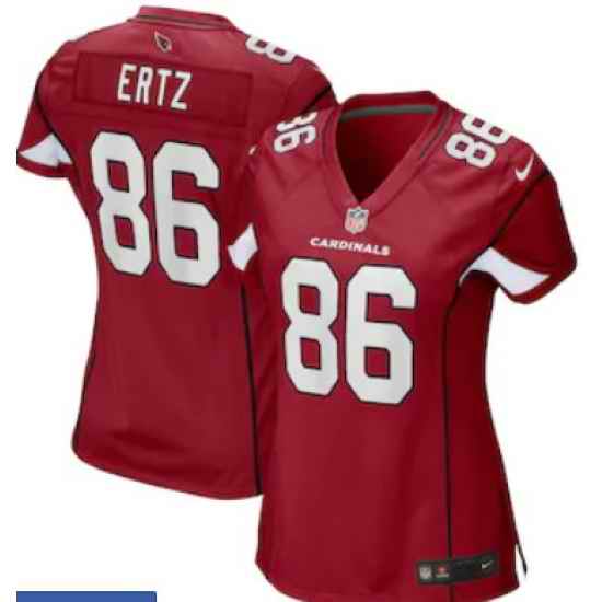 Women Arizona Cardinals #86 Zach Ertz Red Vapor Limited Jersey