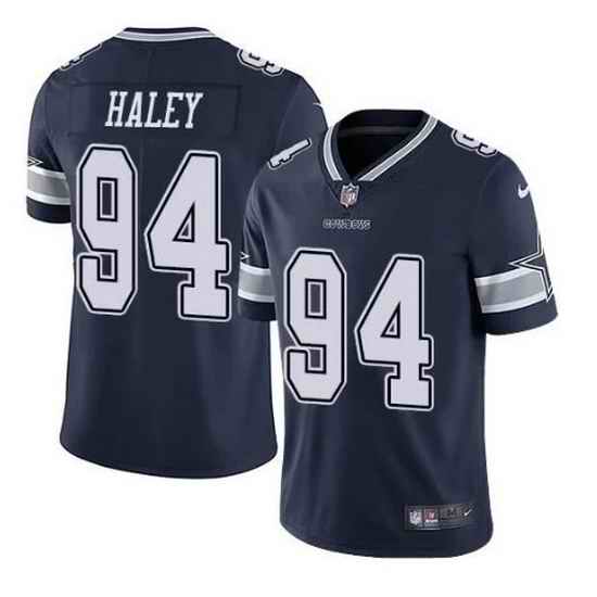 Men Dallas Cowboys #94 Charles Haley Navy Vapor Untouchable Limited Stitched Jerse