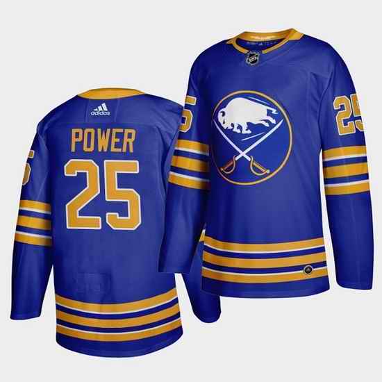 Men Buffalo Sabres #25 Owen Power Royal Stitched jersey