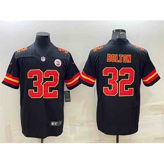 Men Kansas City Chiefs #32 Nick Bolton Black Vapor Untouchable Limited Stitched Football Jersey