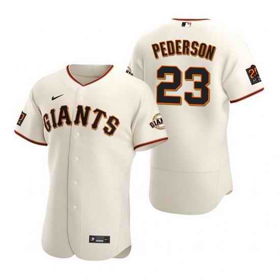 Men San Francisco Giants #23 Joc Pederson Cream Flex Base Stitched jersey