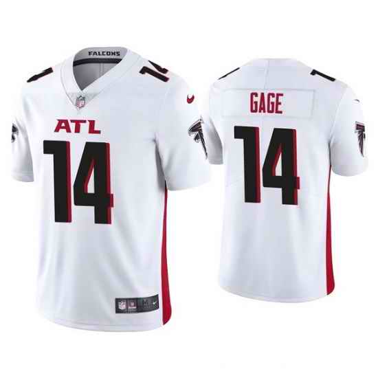 Men Atlanta Falcons #14 Russell Gage White Vapor Untouchable Limited Stitched Jersey