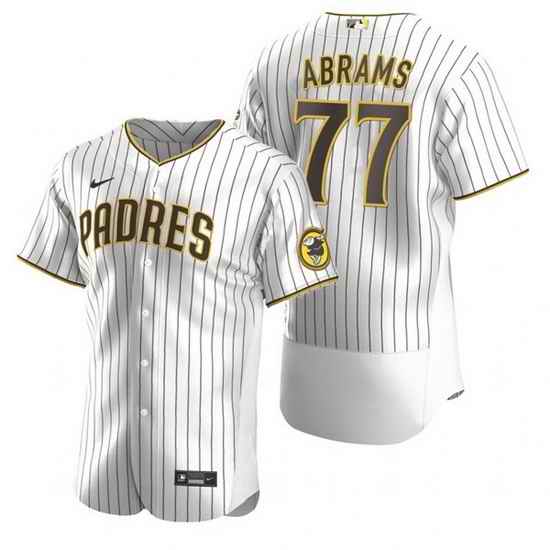 Men San Diego Padres #77 C J  Abrams White Flex Base Stitched Baseball jersey