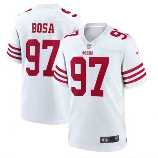 Men San Francisco 49ers #97 Nike Bosa 2022 New White Stitched Game Jersey