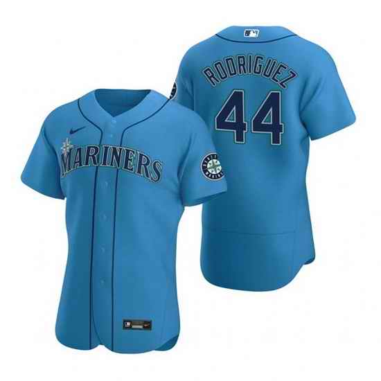 Men Seattle Mariners #44 Julio Rodr EDguez Royal Flex Base Stitched jersey