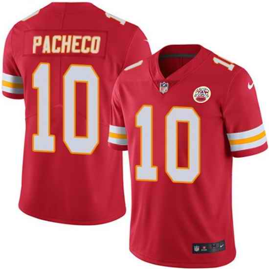 Men Kansas City Chiefs #10 Isiah Pacheco Red Vapor Untouchable Limited Stitched Football Jersey