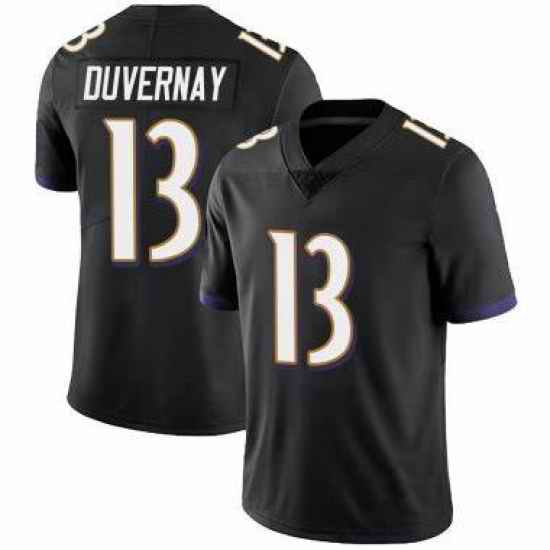 Men Ravens Devin Duvernay #13 Black Vapor Untouchable Limited NFL Jersey
