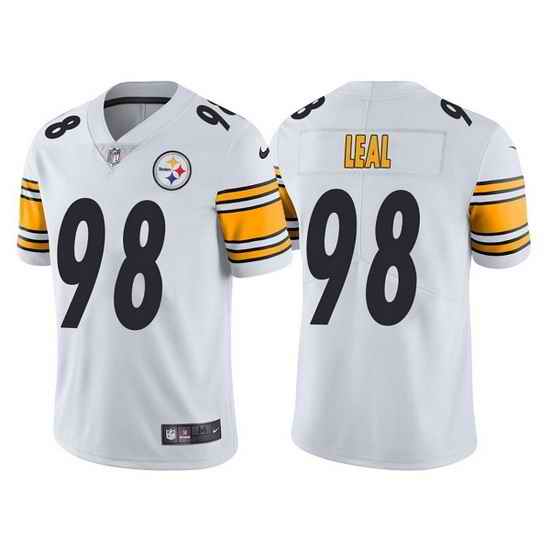 Men Pittsburgh Steelers #98 DeMarvin Leal White Vapor Untouchable Limited Stitched Jersey