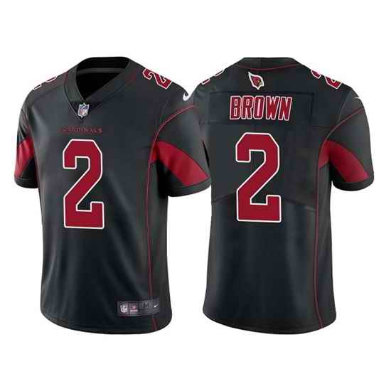 Men Arizona Cardinals #2 Marquise Brown Black Color Rush Limited Stitched Jersey