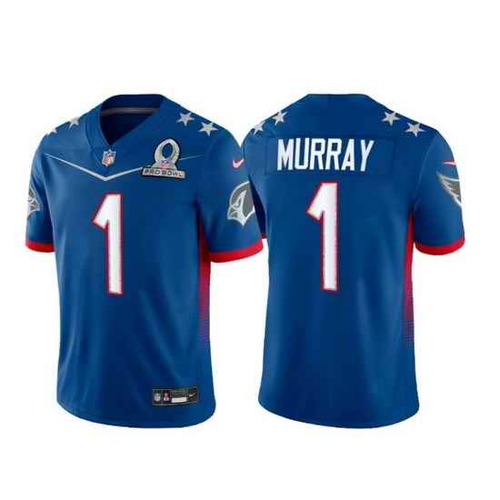 Men 2022 NFL Pro Bowl Arizona Cardinals #1 Kyler Murray NFC Blue Jersey