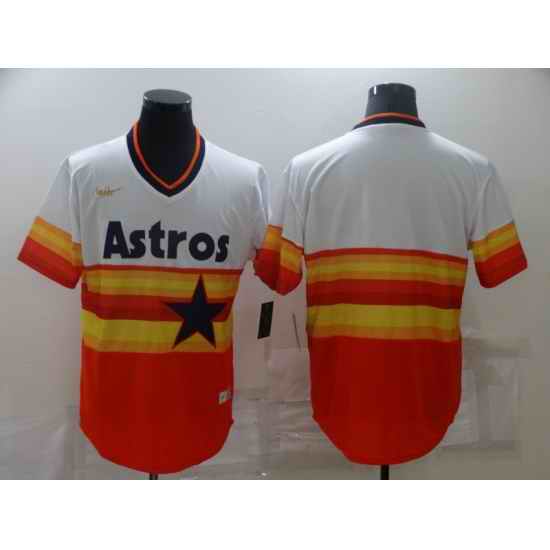 Houston Astros Blank Multi Color Nike Cooperstown Collection Jersey