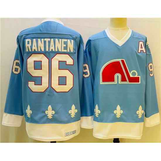 Men Colorado Avalanche #96 Mikko Rantanen Blue Stitched Jersey