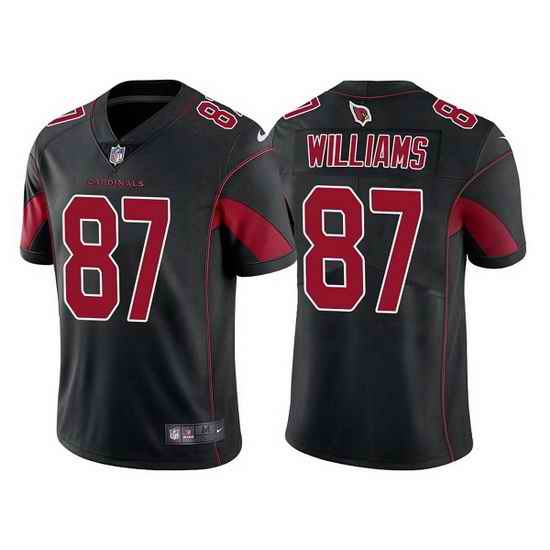 Men Arizona Cardinals #87 Maxx Williams Black Color Rush Limited Stitched jersey