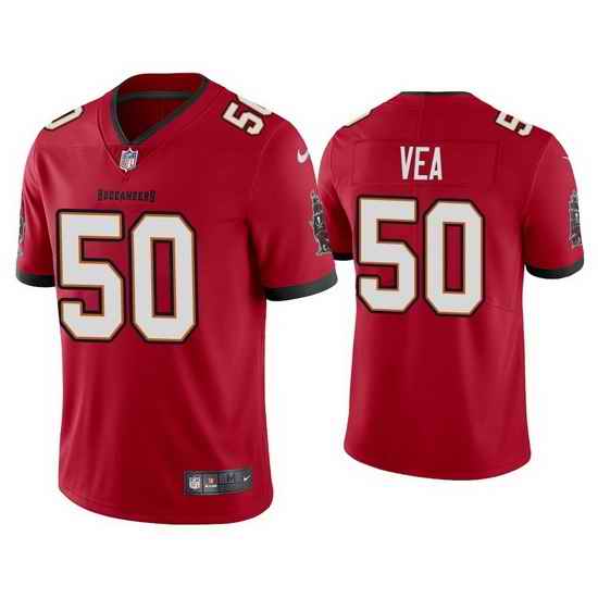 Men Nike Tampa Bay Buccaneers #50 Vita Vea Red Vapor Limited Jersey