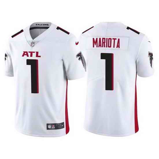 Men Atlanta Falcons #1 Marcus Mariota White Vapor Untouchable Limited Stitched jersey