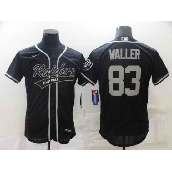 Men Las Vegas Raiders #83 Darren Waller Black Flex Base Stitched Jersey