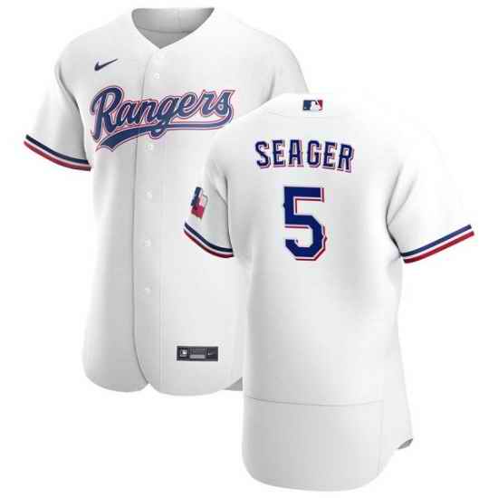 Men Texas Rangers #5 Corey Seager Flex Base Stitched MLB Jersey