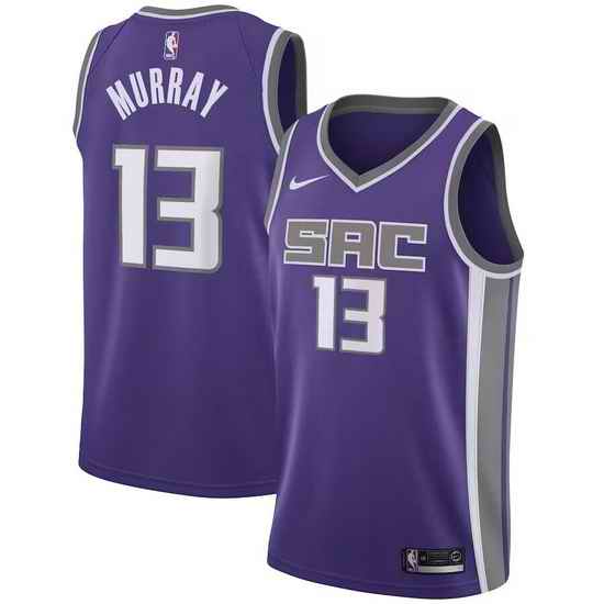 Men Sacramento Kings #13 Keegan Murray Purple Icon Edition Stitched Jersey