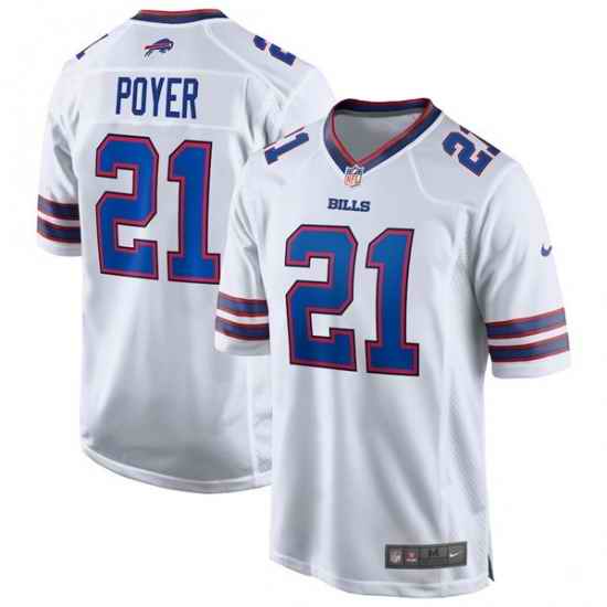 Men Buffalo Bills #21 Jordan Poyer White Stitched Game Jersey