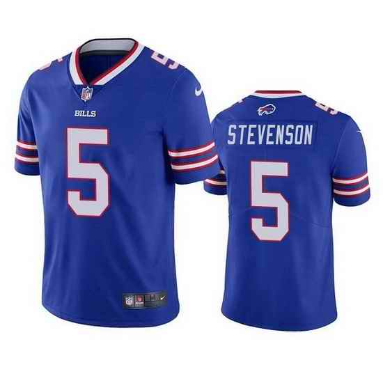 Men Buffalo Bills #5 Marquez Stevenson Royal Vapor Untouchable Limited Stitched jersey