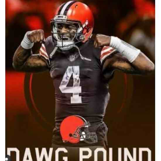 Men Nike Cleveland Browns #4 Deshaun Watson Brown Vapor Limited NFL Jersey