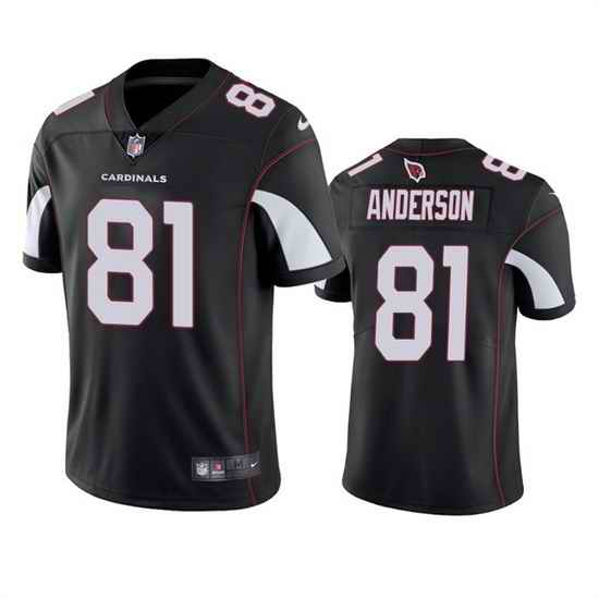 Men Arizona Cardinals #81 Robbie Anderson Black Vapor Untouchable Stitched Football Jersey