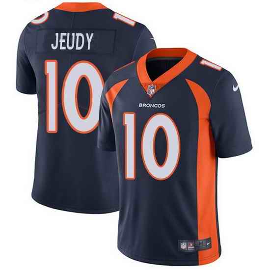Youth Nike Broncos #10 Jerry Jeudy Navy Blue Alternate Stitched NFL Vapor Untouchable Limited Jersey