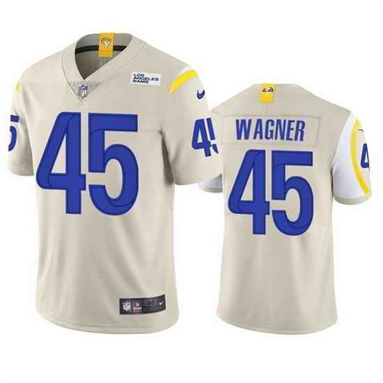 Men Los Angeles Rams #45 Bobby Wagner Bone Vapor Untouchable Limited Stitched Football Jersey
