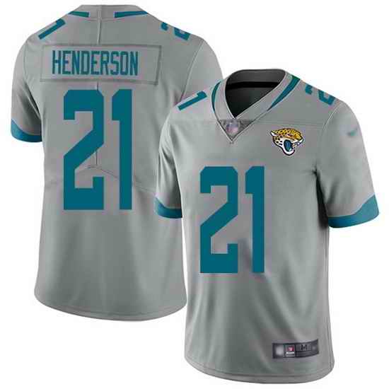 Youth Nike Jaguars #21 C J Henderson Silver Men Stitched NFL Limited Inverted Legend Jersey