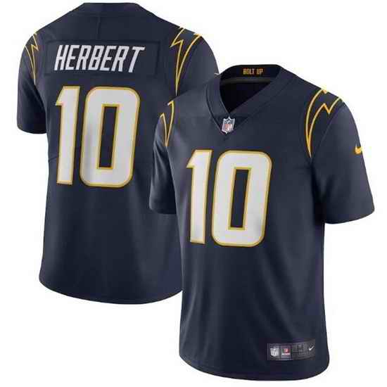 Youth Los Angeles Chargers #10 Justin Herbert Navy Vapor Untouchable Limited Stitched Jersey