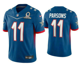 Men’s Dallas Cowboys #11 Micah Parsons Blue 2022 Pro Bowl Vapor Untouchable Stitched Limited Jersey