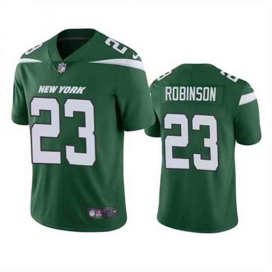 Men New York Jets #23 James Robinson Green Vapor Untouchable Limited Stitched Jersey