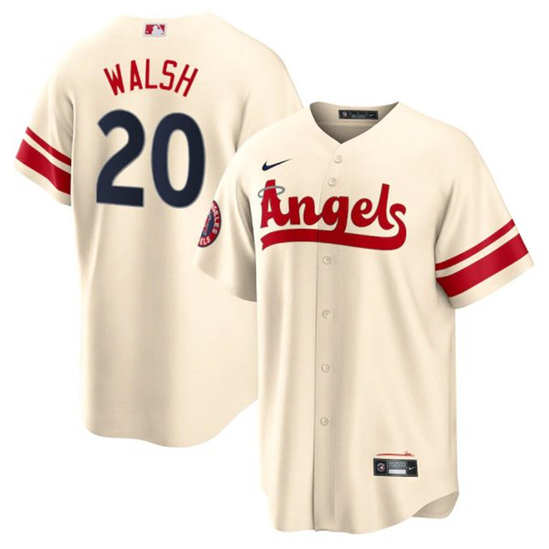 Angels #20 Jared Walsh Cream 2022 City Connect Cool Base Jersey