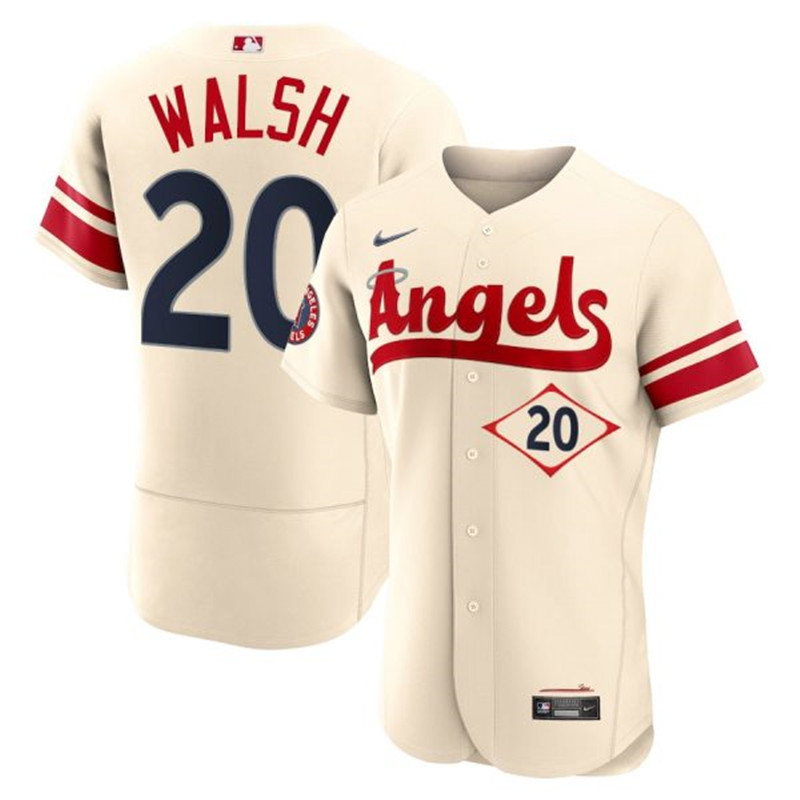 Angels #20 Jared Walsh Cream 2022 City Connect Flexbase Jersey