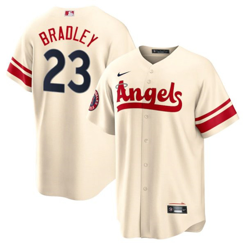 Angels #23 Archie Bradley Cream 2022 City Connect Cool Base Jersey
