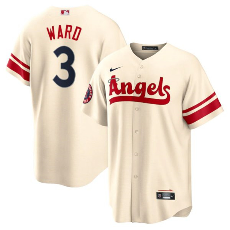 Angels #3 Taylor Ward Cream 2022 City Connect Cool Base Jersey
