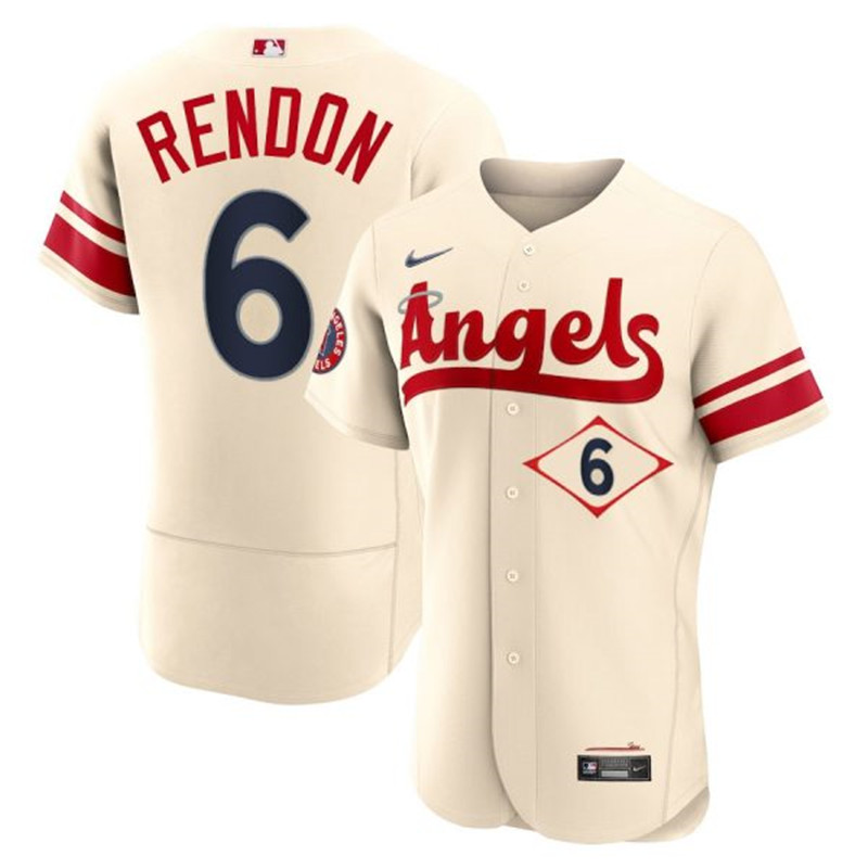 Angels #6 Anthony Rendon Cream 2022 City Connect Flexbase Jersey