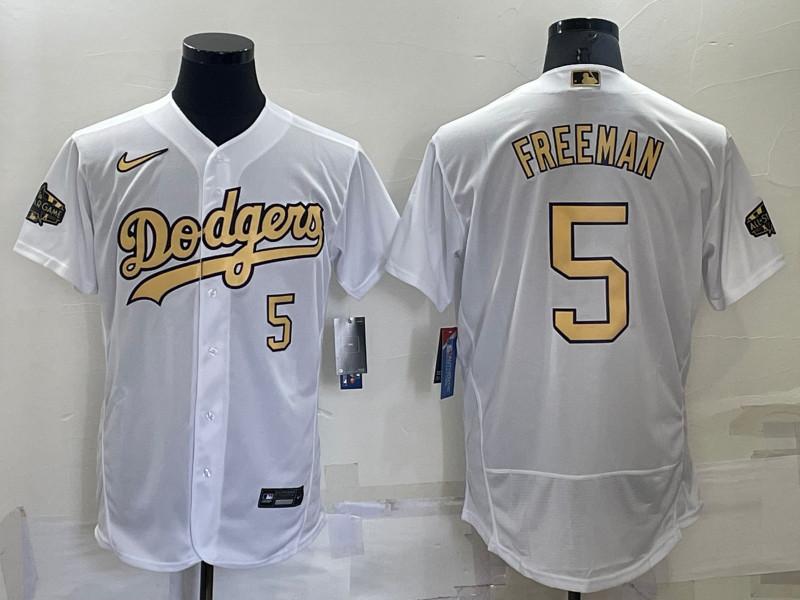 Dodgers #5 Freddie Freeman White Nike 2022 MLB All Star Flexbase Jerseys