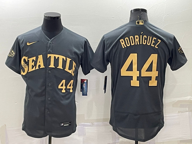 Mariners #44 Julio Rodriguez Charcoal Nike 2022 MLB All Star Flexbase Jersey