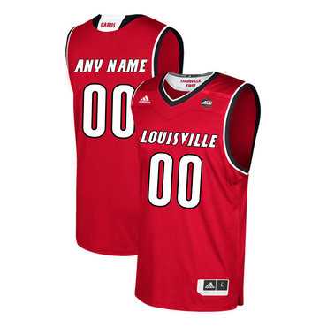 Men's Louisville Cardinals Customized Red College Basketball Jersey