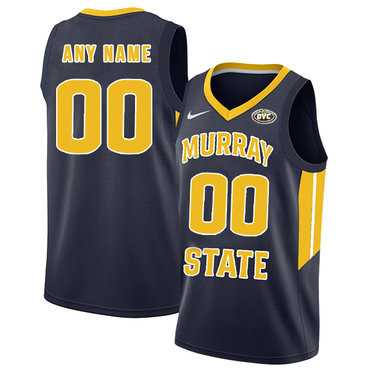 Men's Murray State Racers Customized Navy College Basketball Jersey