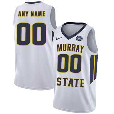Men's Murray State Racers Customized White College Basketball Jersey