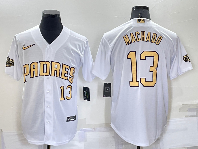 Padres #13 Manny Machado White Nike 2022 MLB All Star Cool Base Jerseys