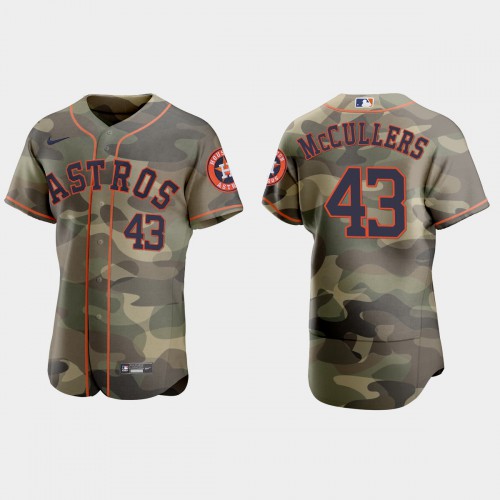 Houston Houston Astros #43 Lance Mccullers Men’s Nike 2021 Armed Forces Day Authentic MLB Jersey -Camo Men’s