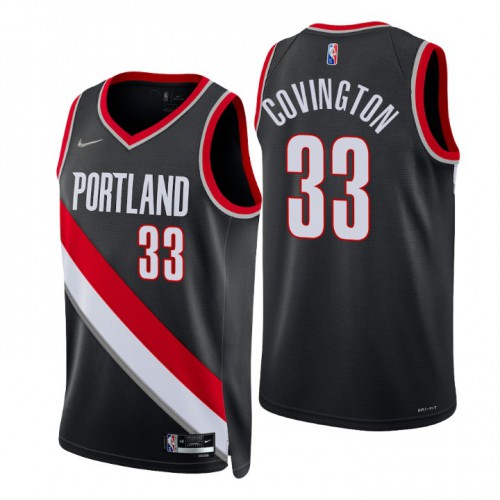 Nike Portland Trail Blazers #33 Robert Covington Black Men’s 2021-22 NBA 75th Anniversary Diamond Swingman Jersey – Icon Edition Men’s