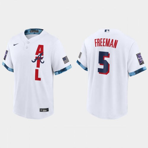 Atlanta Atlanta Braves #5 Freddie Freeman 2021 Mlb All Star Game Fan’s Version White Jersey Men’s