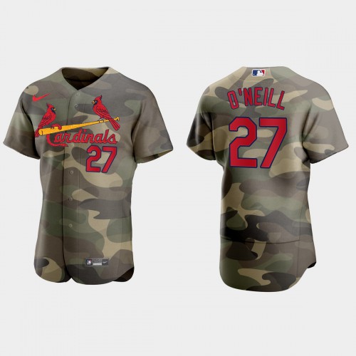 St.Louis St.Louis Cardinals #27 Tyler O’Neill Men’s Nike 2021 Armed Forces Day Authentic MLB Jersey -Camo Men’s