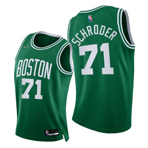 Nike Boston Celtics #71 Dennis Schroder Men’s 2021-22 75th Diamond Anniversary NBA Jersey Green Men’s