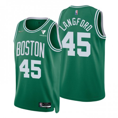 Nike Boston Celtics #45 Romeo Langford Green Men’s 2021-22 NBA 75th Anniversary Diamond Swingman Jersey – Icon Edition Men’s