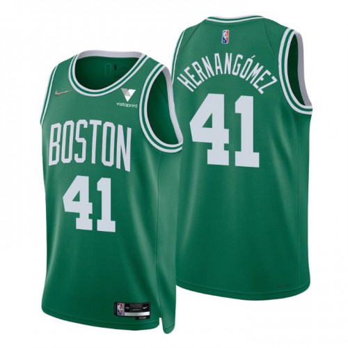 Nike Boston Celtics #41 Juancho Hernangomez Green Men’s 2021-22 NBA 75th Anniversary Diamond Swingman Jersey – Icon Edition Men’s